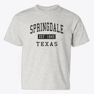 Springdale Texas Classic Established Youth T-shirt