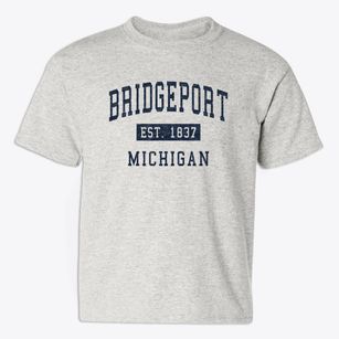 Bridgeport Michigan Classic Established Youth T-shirt