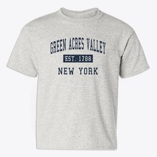 Green Acres Valley New York Classic Established Youth T-shirt