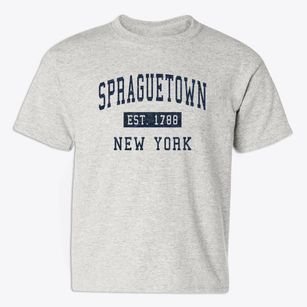 Spraguetown New York Classic Established Youth T-shirt