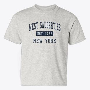 West Saugerties New York Classic Established Youth T-shirt