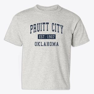 Pruitt City Oklahoma Classic Established Youth T-shirt