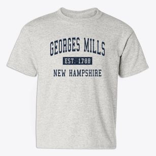 Georges Mills New Hampshire Classic Established Youth T-shirt
