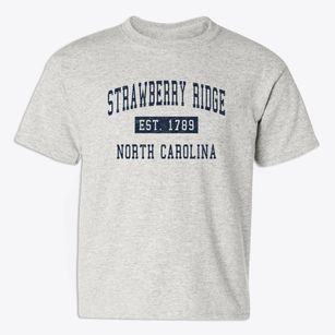 Strawberry Ridge North Carolina Classic Established Youth T-shirt