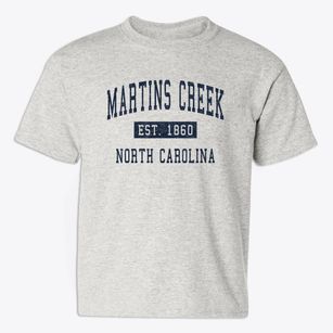 Martins Creek North Carolina Classic Established Youth T-shirt