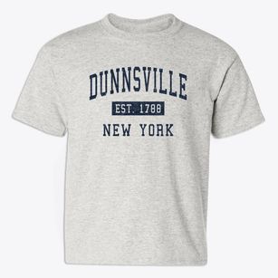 Dunnsville New York Classic Established Youth T-shirt