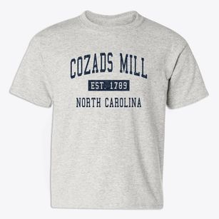 Cozads Mill North Carolina Classic Established Youth T-shirt