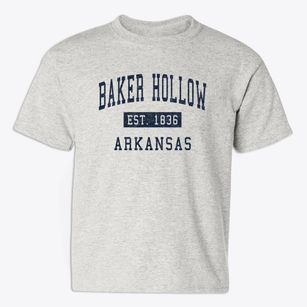 Baker Hollow Arkansas Classic Established Youth T-shirt