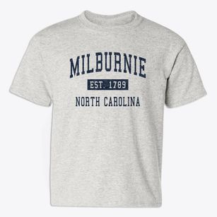 Milburnie North Carolina Classic Established Youth T-shirt
