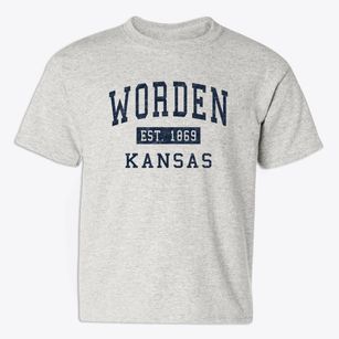 Worden Kansas Classic Established Youth T-shirt