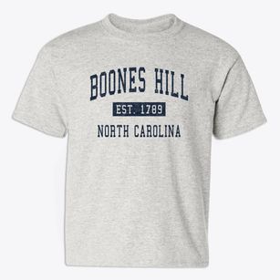 Boones Hill North Carolina Classic Established Youth T-shirt