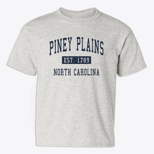 Piney Plains North Carolina Classic Established Youth T-shirt