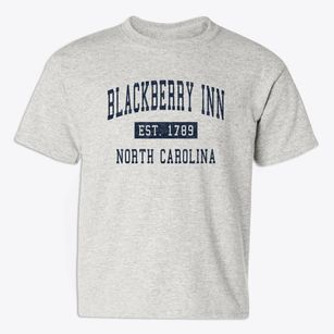 Blackberry Inn North Carolina Classic Established Youth T-shirt