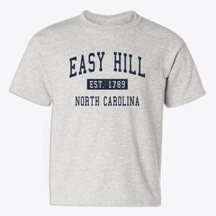 Easy Hill North Carolina Classic Established Youth T-shirt