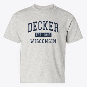 Decker Wisconsin Classic Established Youth T-shirt