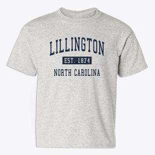 Lillington North Carolina Classic Established Youth T-shirt