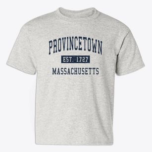 Provincetown Massachusetts Classic Established Youth T-shirt