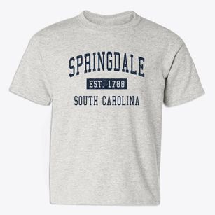 Springdale South Carolina Classic Established Youth T-shirt