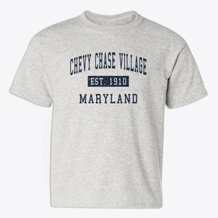 Chevy Chase Village Maryland Classic Established Youth T-shirt