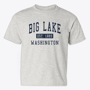 Big Lake Washington Classic Established Youth T-shirt