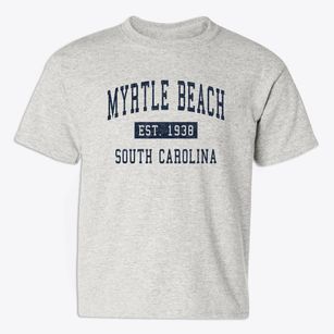 Myrtle Beach South Carolina Classic Established Youth T-shirt