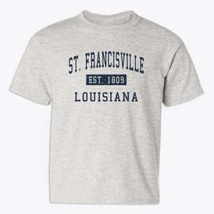 St. Francisville Louisiana Classic Established Youth T-shirt