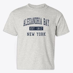 Alexandria Bay New York Classic Established Youth T-shirt
