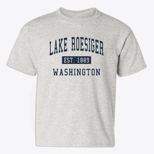 Lake Roesiger Washington Classic Established Youth T-shirt