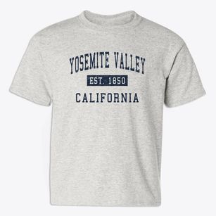 Yosemite Valley California Classic Established Youth T-shirt