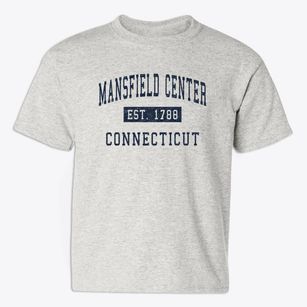 Mansfield Center Connecticut Classic Established Youth T-shirt