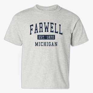 Farwell Michigan Classic Established Youth T-shirt