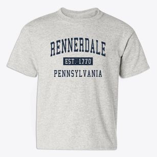 Rennerdale Pennsylvania Classic Established Youth T-shirt