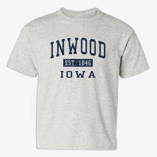 Inwood Iowa Classic Established Youth T-shirt