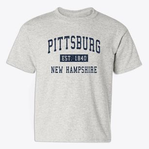 Pittsburg New Hampshire Classic Established Youth T-shirt