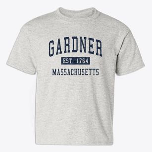 Gardner Massachusetts Classic Established Youth T-shirt