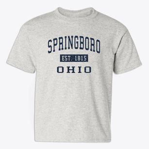 Springboro Ohio Classic Established Youth T-shirt