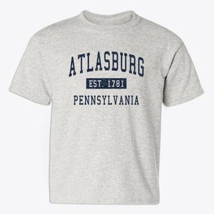 Atlasburg Pennsylvania Classic Established Youth T-shirt