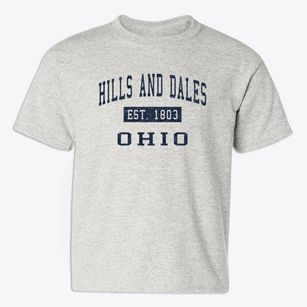 Hills And Dales Ohio Classic Established Youth T-shirt