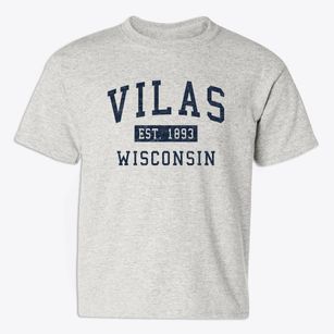Vilas Wisconsin Classic Established Youth T-shirt