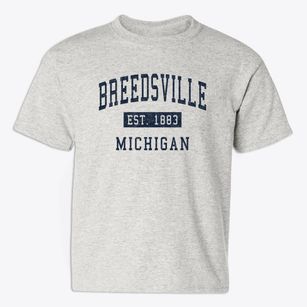 Breedsville Michigan Classic Established Youth T-shirt