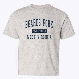 Beards Fork West Virginia Classic Established Youth T-shirt