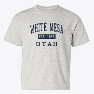 White Mesa Utah Classic Established Youth T-shirt
