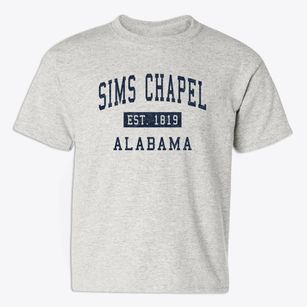 Sims Chapel Alabama Classic Established Youth T-shirt