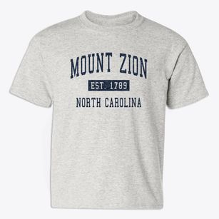 Mount Zion North Carolina Classic Established Youth T-shirt