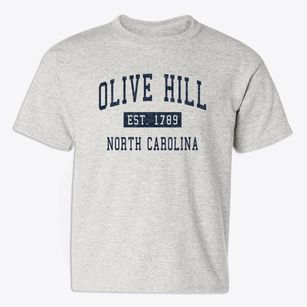Olive Hill North Carolina Classic Established Youth T-shirt
