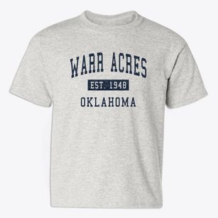 Warr Acres Oklahoma Classic Established Youth T-shirt