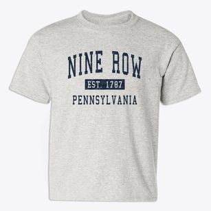 Nine Row Pennsylvania Classic Established Youth T-shirt