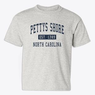 Pettys Shore North Carolina Classic Established Youth T-shirt
