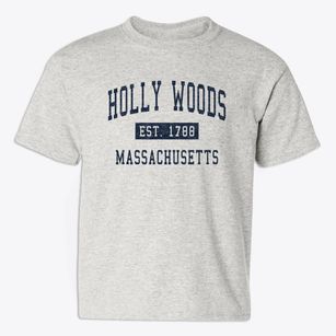 Holly Woods Massachusetts Classic Established Youth T-shirt