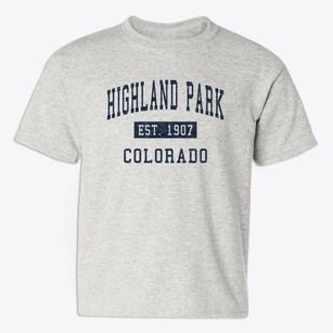 Highland Park Colorado Classic Established Youth T-shirt